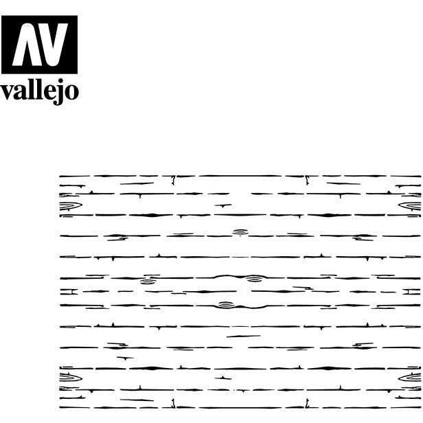 Vallejo Stencils - Wood Texture N?§1 Scale 1/35