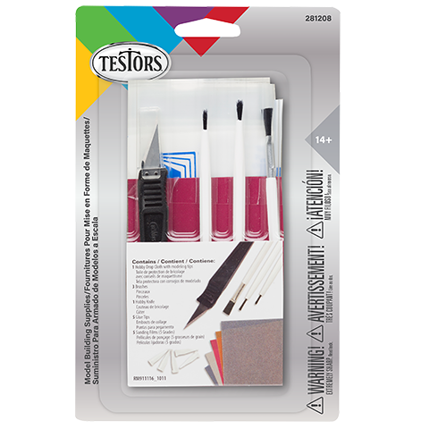 Testors Model Building Supplies 5 Piece Set