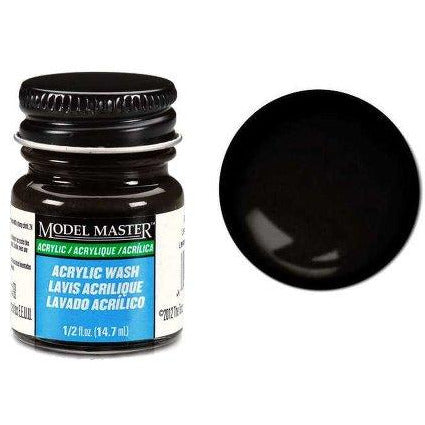 Testors Acrylic Washes Black Detail Wash - Flat