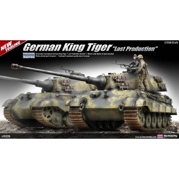 Academy 1/35 13229 German King Tiger "Last Production"-Academy-ModelCars.com