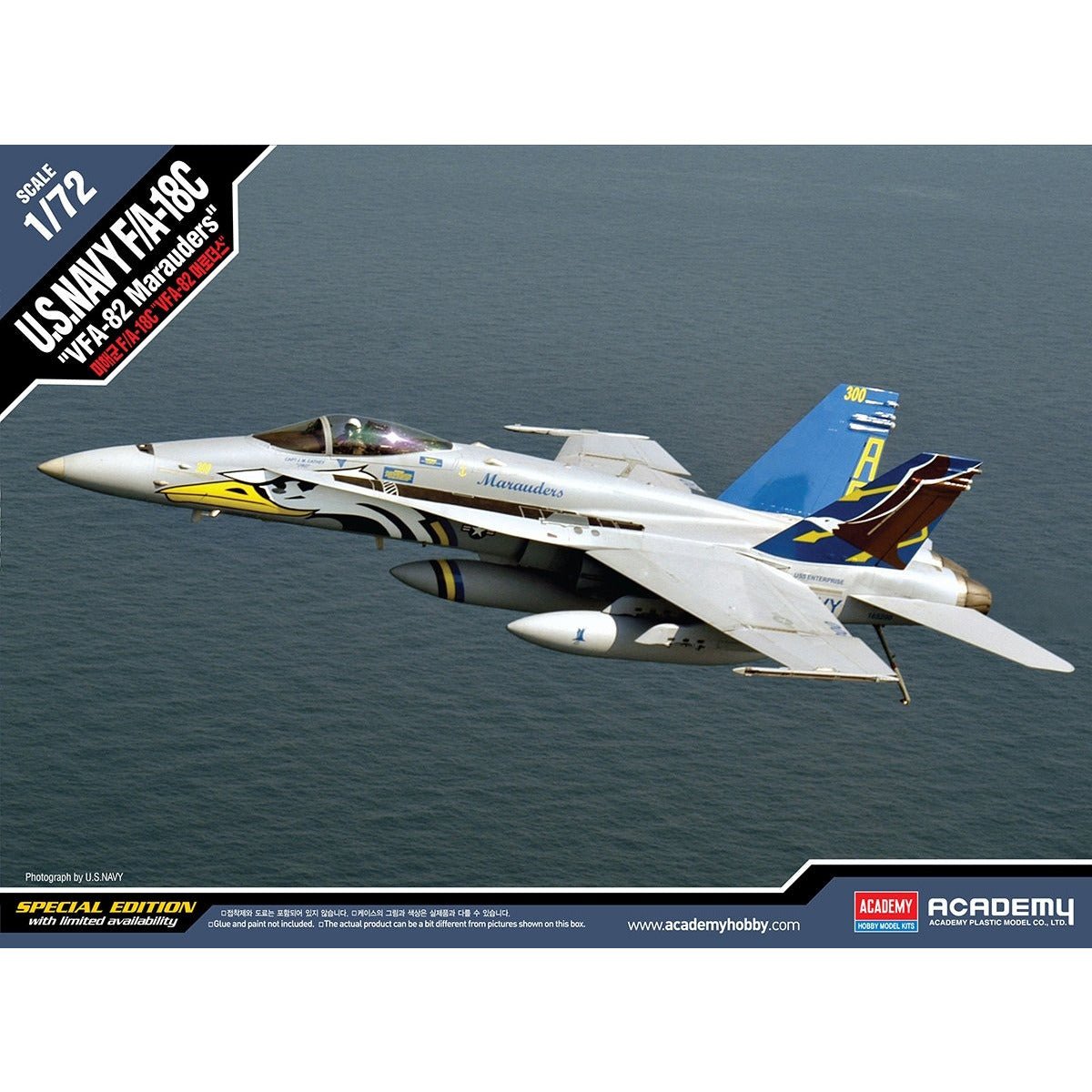 Academy 1/72 12534 F/A-18C U.S. Navy Vfa-82 "Maraders"-Academy-ModelCars.com