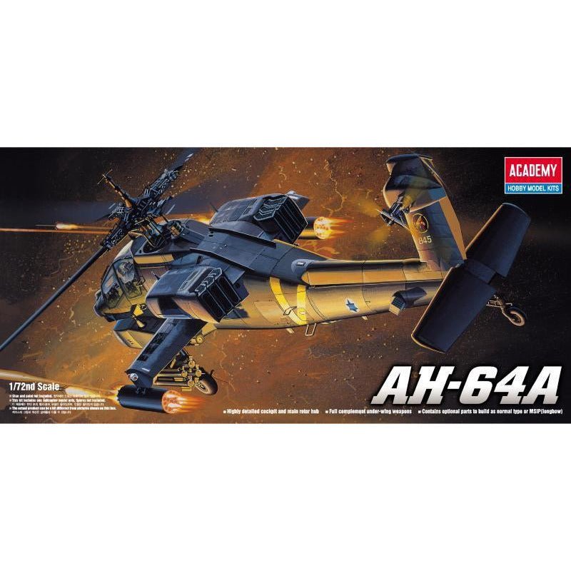 Academy 1/72 AH - 64A Apache USA - Academy - ModelCars.com