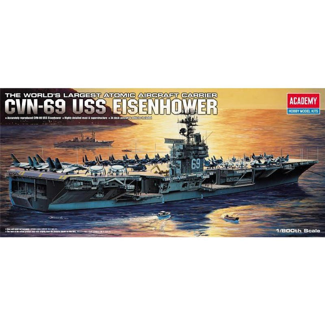 Academy 1/800 USS CVN - 69 Eisenhower - Academy - ModelCars.com