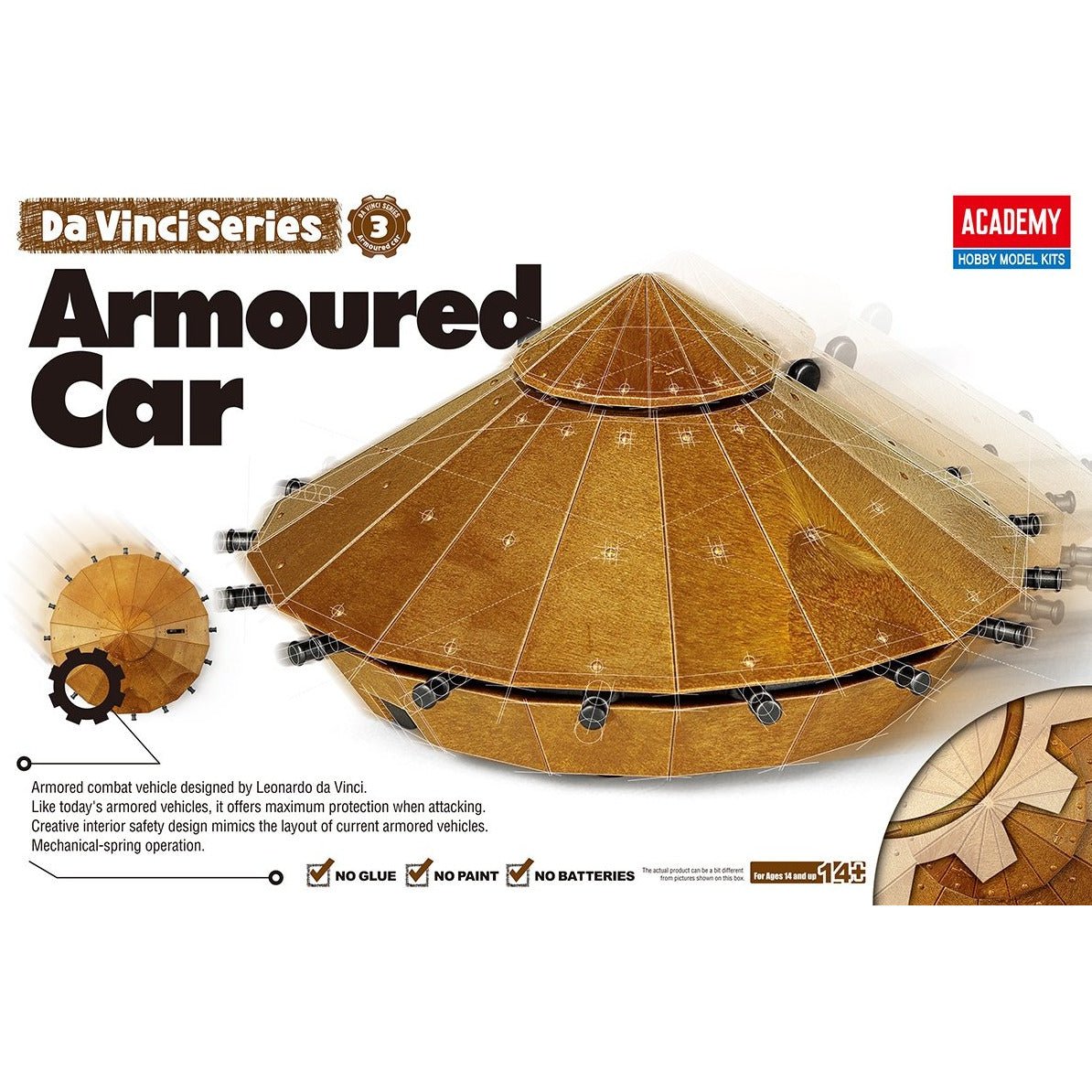 Academy 18136 Da Vinci Armored Car - Academy - ModelCars.com