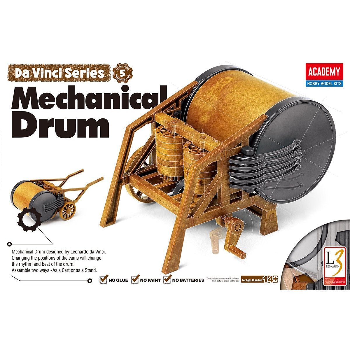 Academy 18138 Da Vinci Drum - Academy - ModelCars.com