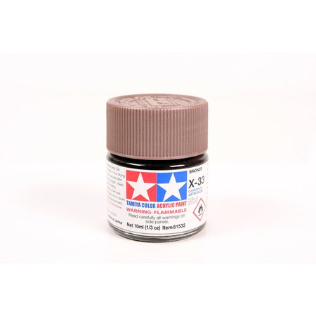 Acrylic Mini X - 33 Bronze 10Ml Bottle / Tamiya USA - Tamiya - ModelCars.com