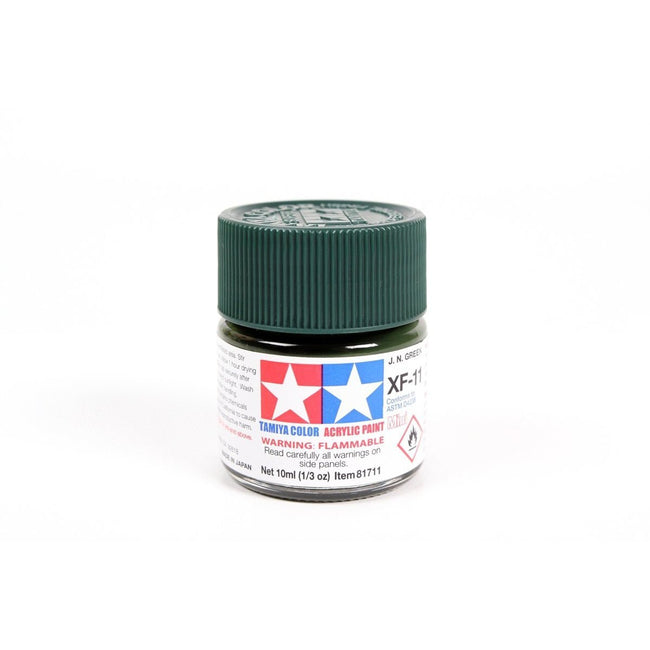 Acrylic Mini Xf-11 J.N. Green 10Ml Bottle / Tamiya USA-Tamiya-ModelCars.com