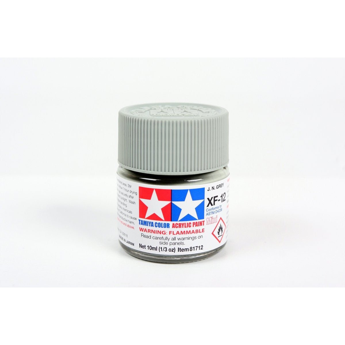 Acrylic Mini Xf - 12 J.N. Gray 10Ml Bottle / Tamiya USA - Tamiya - ModelCars.com