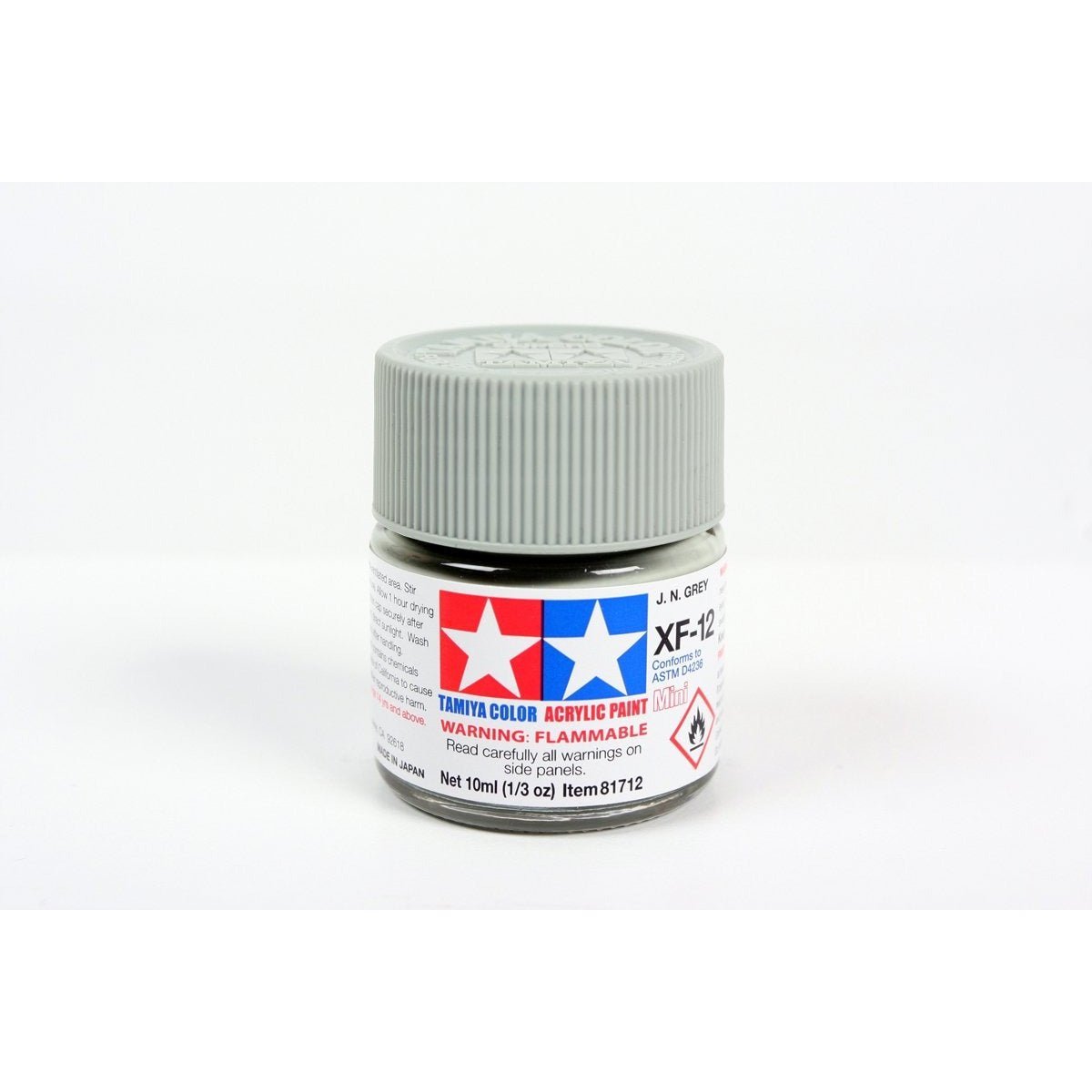 Acrylic Mini Xf-12 J.N. Gray 10Ml Bottle / Tamiya USA-Tamiya-ModelCars.com