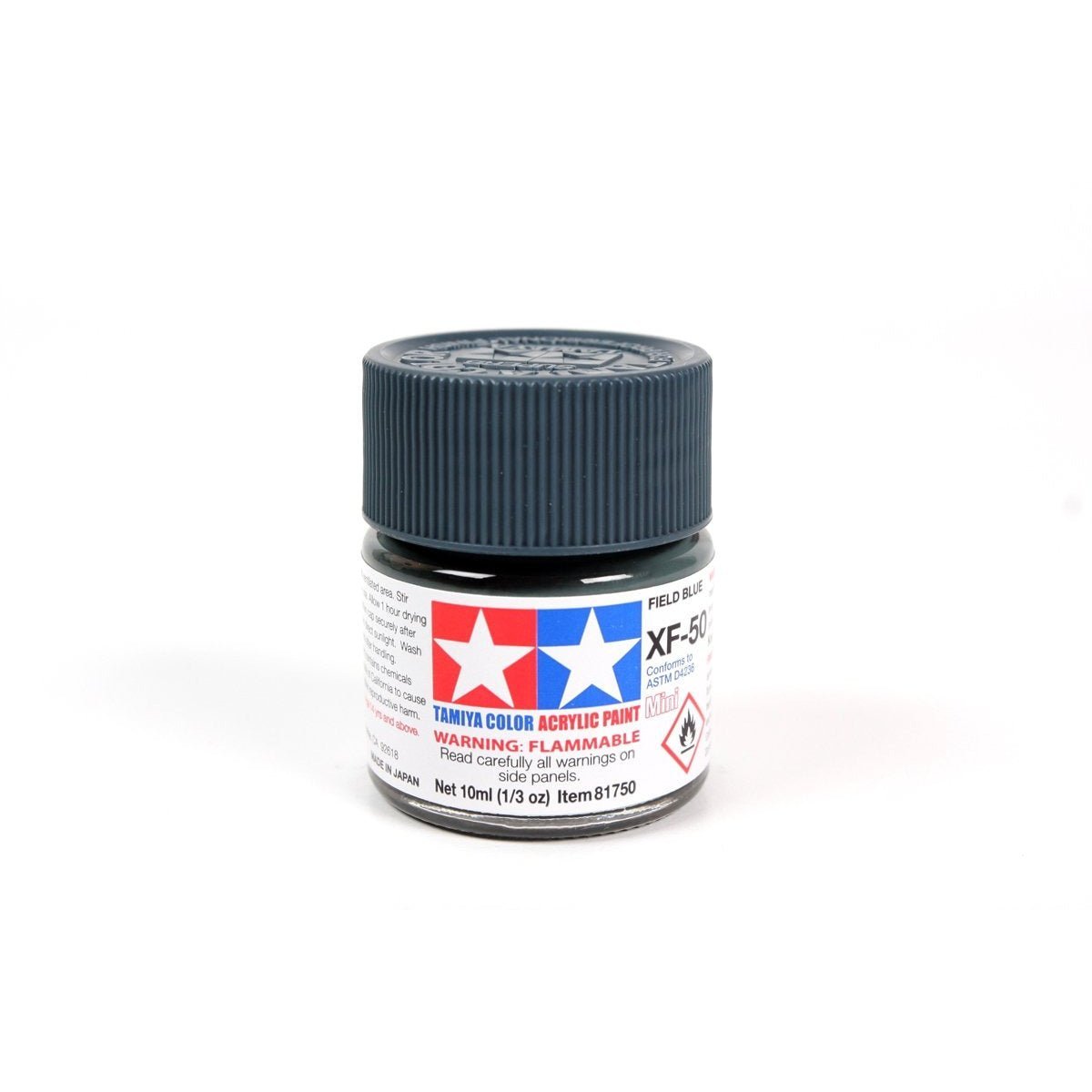 Acrylic Mini Xf-50 Field Blue 10Ml Bottle / Tamiya USA-Tamiya-ModelCars.com