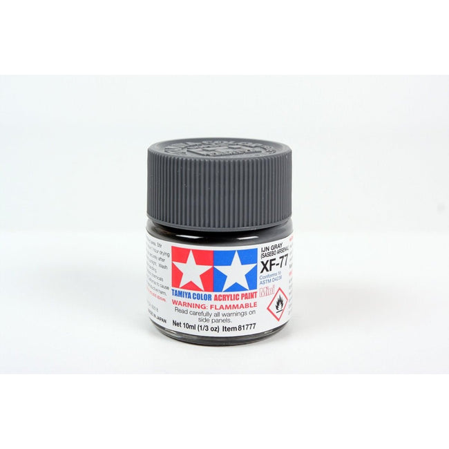 Acrylic Mini Xf - 77 Ijn Grey 10Ml Bottle Sasebo Arsenal / Tamiya USA - Tamiya - ModelCars.com