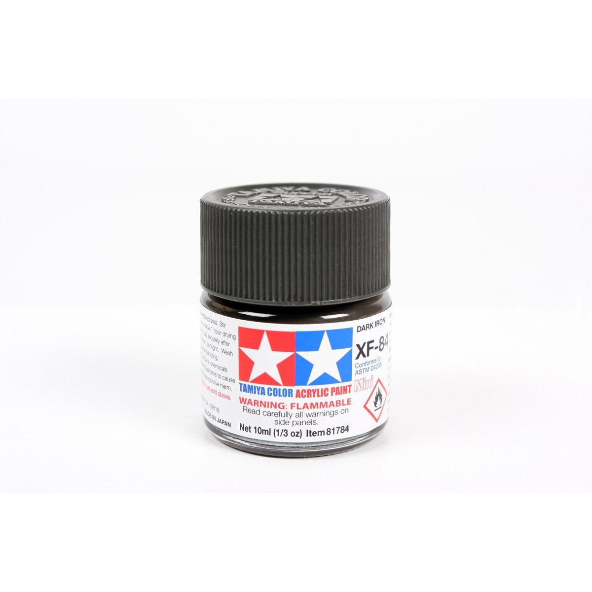 Acrylic Mini Xf - 84 Dark Iron 10Ml Bottle / Tamiya USA - Tamiya - ModelCars.com