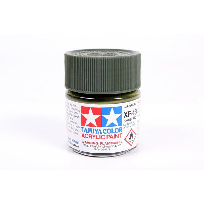Acrylic Xf-13 J.A. Green 23Ml Bottle / Tamiya USA-Tamiya-ModelCars.com
