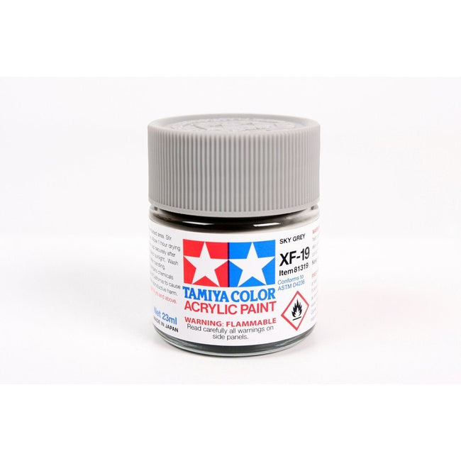 Acrylic Xf-19 Sky Gray 23Ml Bottle / Tamiya USA-Tamiya-ModelCars.com