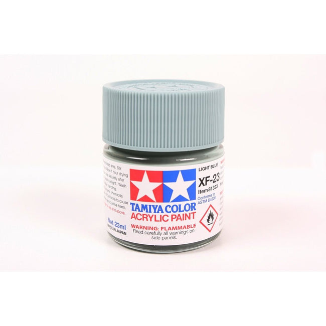 Acrylic Xf-23 Light Blue 23Ml Bottle / Tamiya USA-Tamiya-ModelCars.com