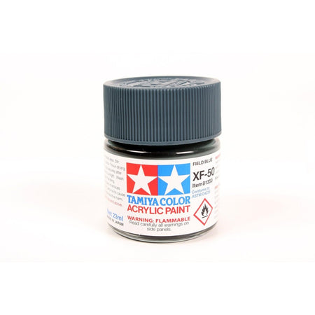 Acrylic Xf-50 Field Blue 23Ml Bottle / Tamiya USA-Tamiya-ModelCars.com