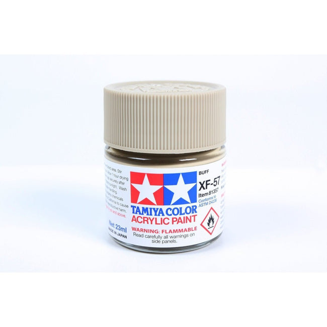 Acrylic Xf-57 Buff 23Ml Bottle / Tamiya USA-Tamiya-ModelCars.com
