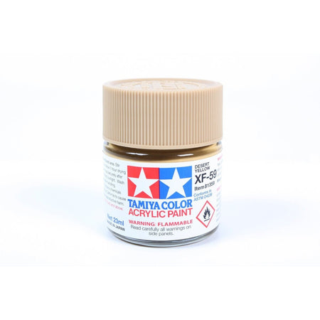 Acrylic Xf - 59 Desert Yellow 23Ml Bottle / Tamiya USA - Tamiya - ModelCars.com