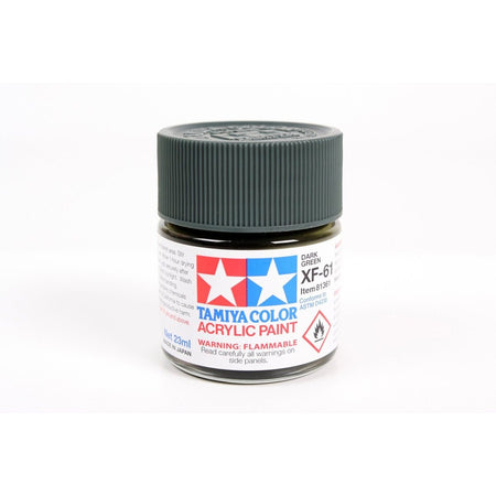 Acrylic Xf - 61 Dark Green 23Ml Bottle / Tamiya USA - Tamiya - ModelCars.com