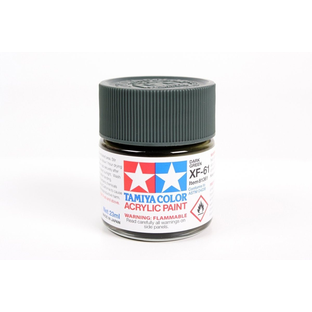Acrylic Xf-61 Dark Green 23Ml Bottle / Tamiya USA-Tamiya-ModelCars.com