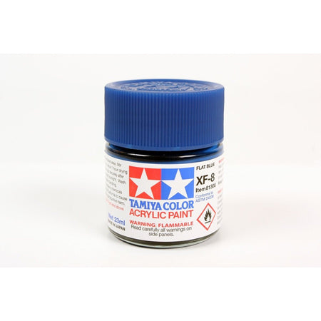 Acrylic Xf - 8 Flat Blue 23Ml Bottle / Tamiya USA - Tamiya - ModelCars.com