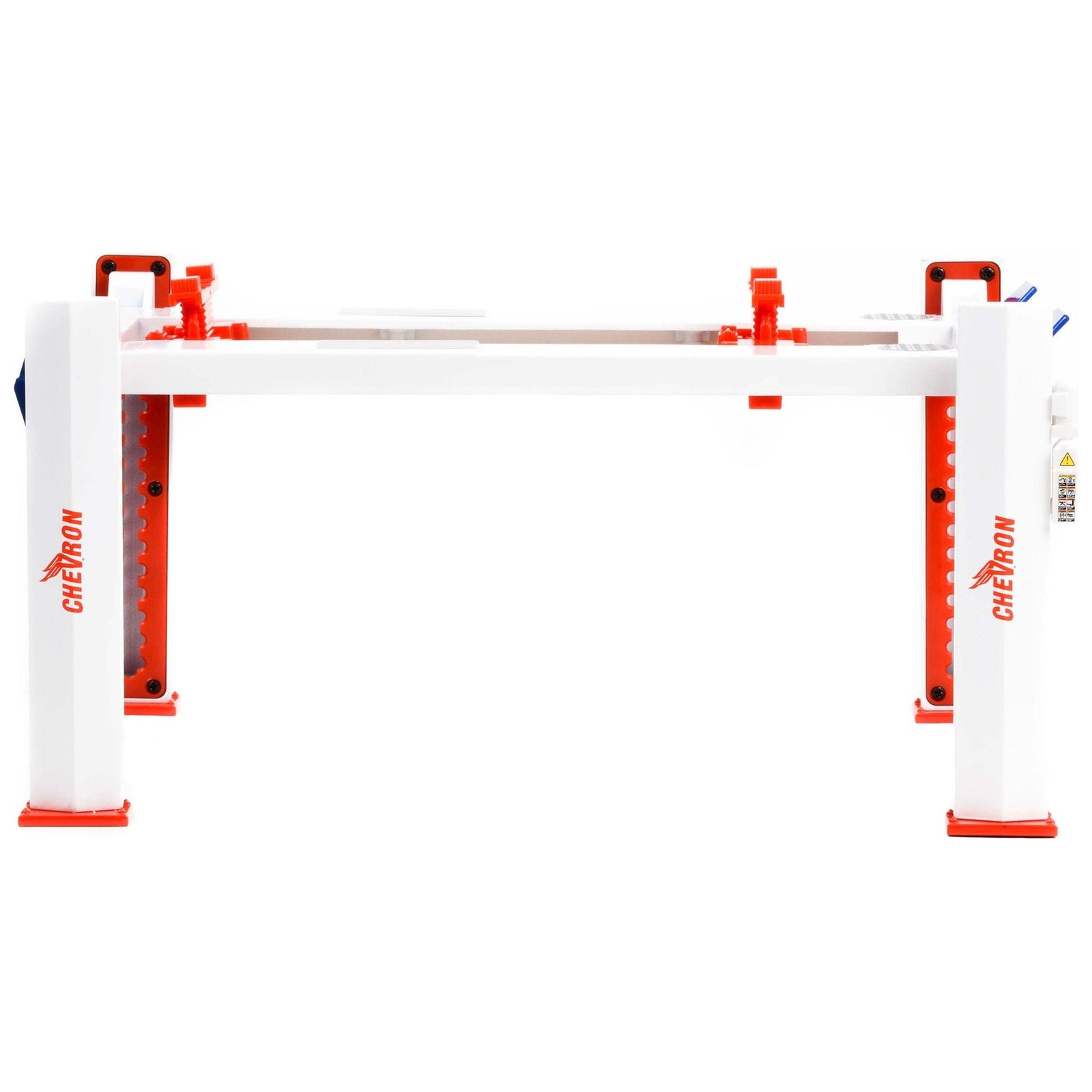 Adjustable Four Post Lift "Chevron Gasolines" for 1/18 Scale Diecast Model Cars by Greenlight - Greenlight - ModelCars.com