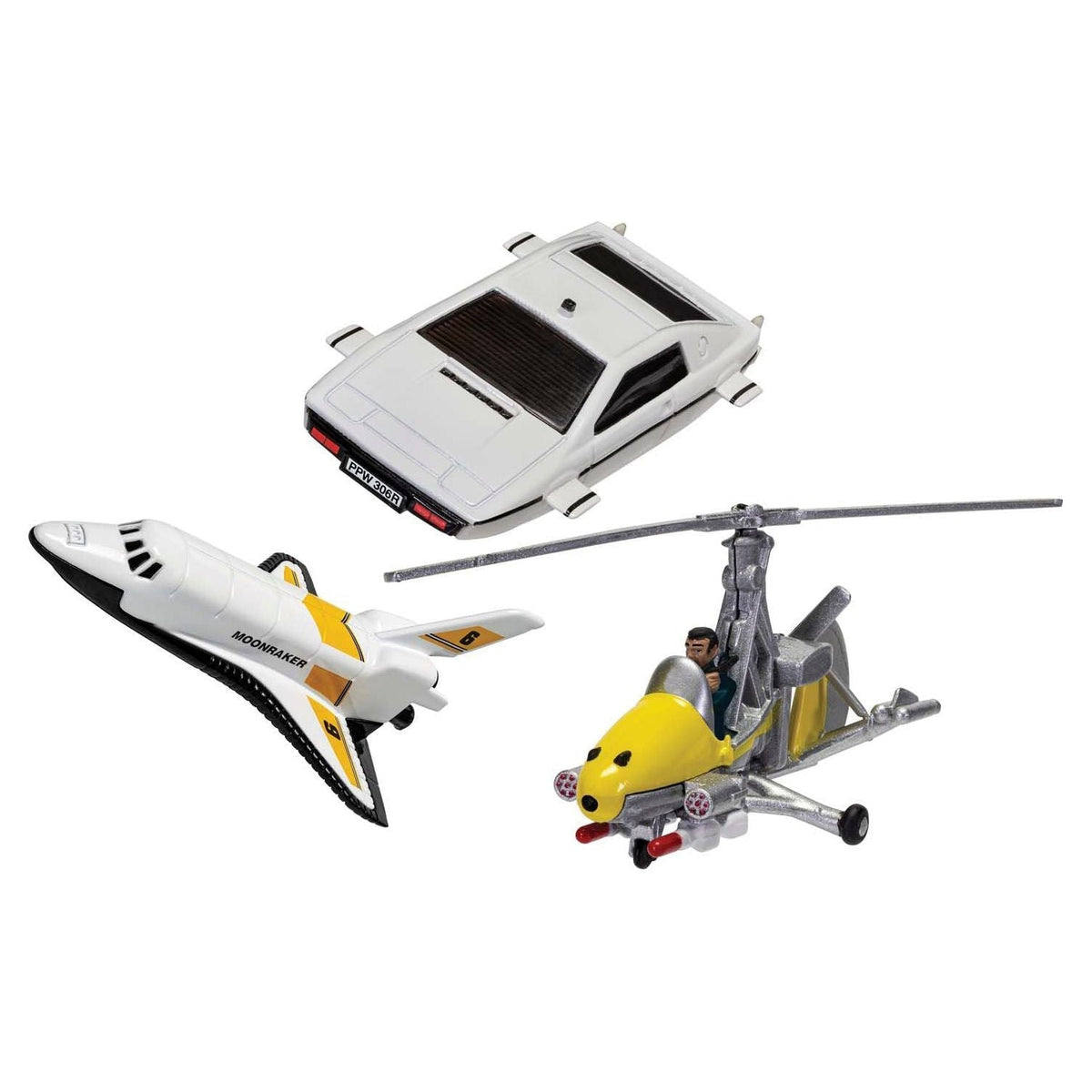 Air Sea and Space Collection "James Bond 007" Set of 3 Pieces Diecast Models by Corgi-Corgi-ModelCars.com