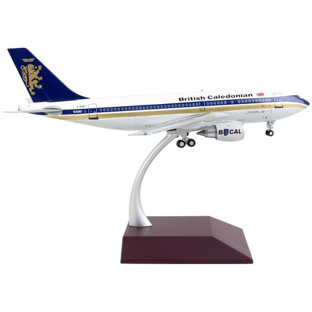 Airbus A310 - 200 Commercial Aircraft "British Caledonian" White with Blue Stripes and Tail "Gemini 200" Series 1/200 Diecast Model Airplane by GeminiJets - GeminiJets - ModelCars.com