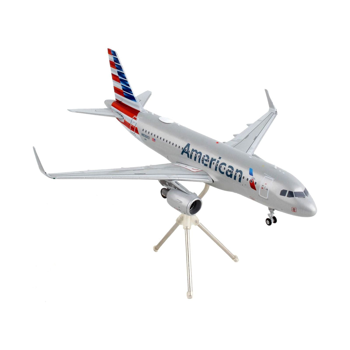 Airbus A319 Commercial Aircraft "American Airlines" Silver "Gemini 200" Series 1/200 Diecast Model Airplane by GeminiJets-GeminiJets-ModelCars.com