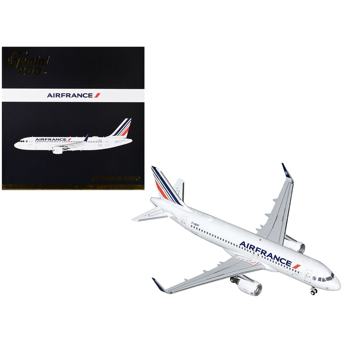 Airbus A320 Commercial Aircraft "Air France" White with Tail Stripes "Gemini 200" Series 1/200 Diecast Model Airplane by GeminiJets-GeminiJets-ModelCars.com