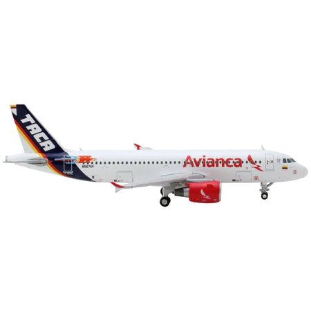Airbus A320 Commercial Aircraft "Avianca Airlines" White with Tail Stripes 1/400 Diecast Model Airplane by GeminiJets-GeminiJets-ModelCars.com