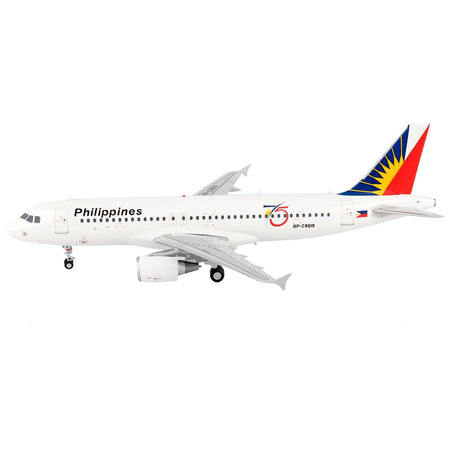 Airbus A320 Commercial Aircraft "Philippine Airlines - 75th Anniversary" White with Tail Graphics "Gemini 200" Series 1/200 Diecast Model Airplane by GeminiJets - GeminiJets - ModelCars.com