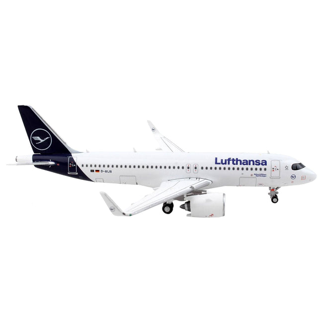 Airbus A320neo Commercial Aircraft "Lufthansa" White with Dark Blue Tail 1/400 Diecast Model Airplane by GeminiJets - GeminiJets - ModelCars.com