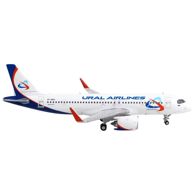 Airbus A320neo Commercial Aircraft "Ural Airlines" White with Blue Tail 1/400 Diecast Model Airplane by GeminiJets - GeminiJets - ModelCars.com