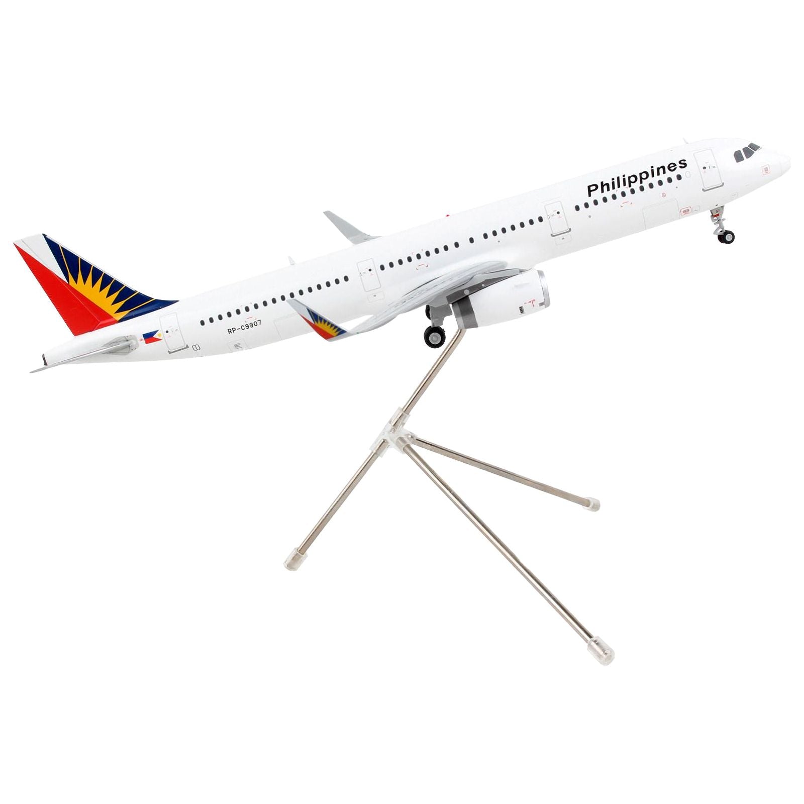 Airbus A321 Commercial Aircraft "Philippine Airlines" White with Tail Graphics "Gemini 200" Series 1/200 Diecast Model Airplane by GeminiJets - GeminiJets - ModelCars.com