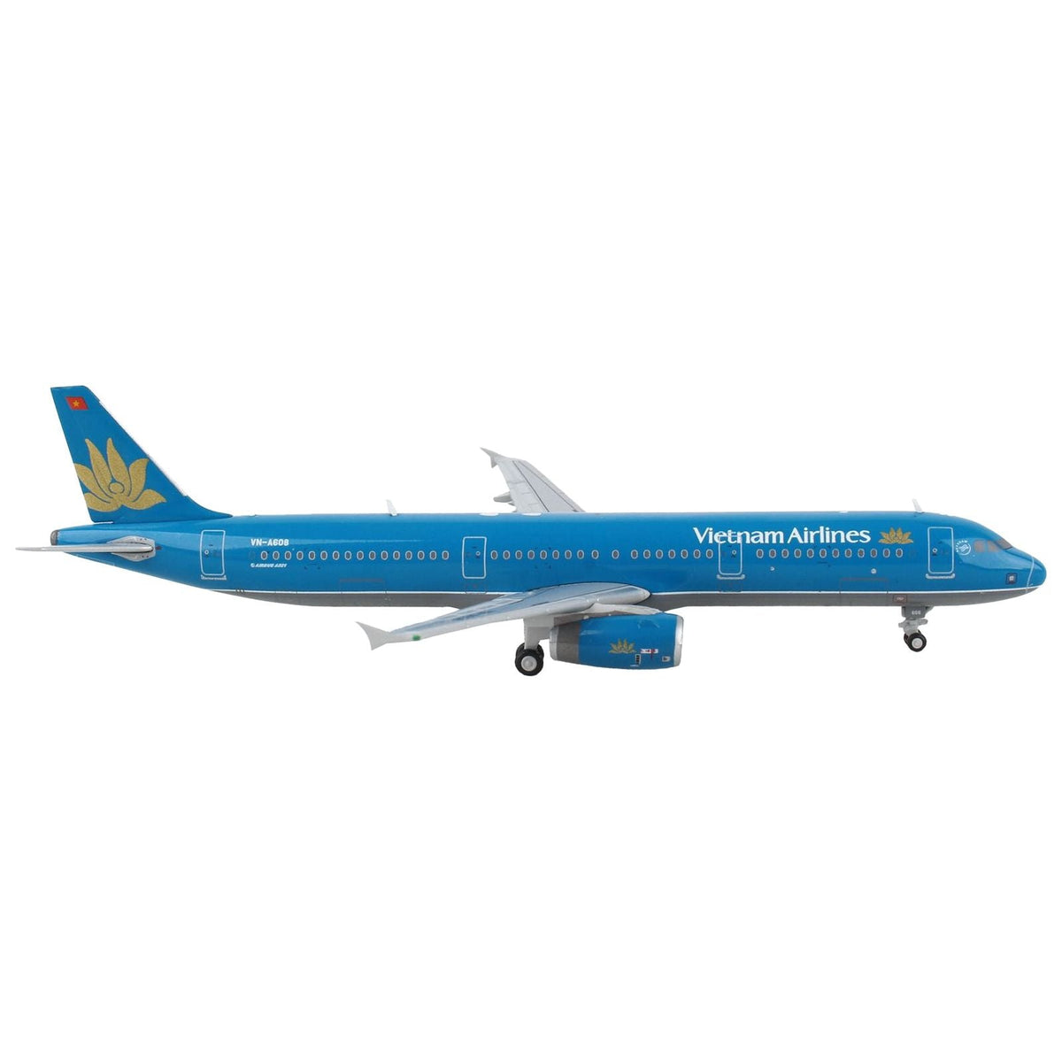Airbus A321 Commercial Aircraft "Vietnam Airlines" Blue 1/400 Diecast Model Airplane by GeminiJets-GeminiJets-ModelCars.com
