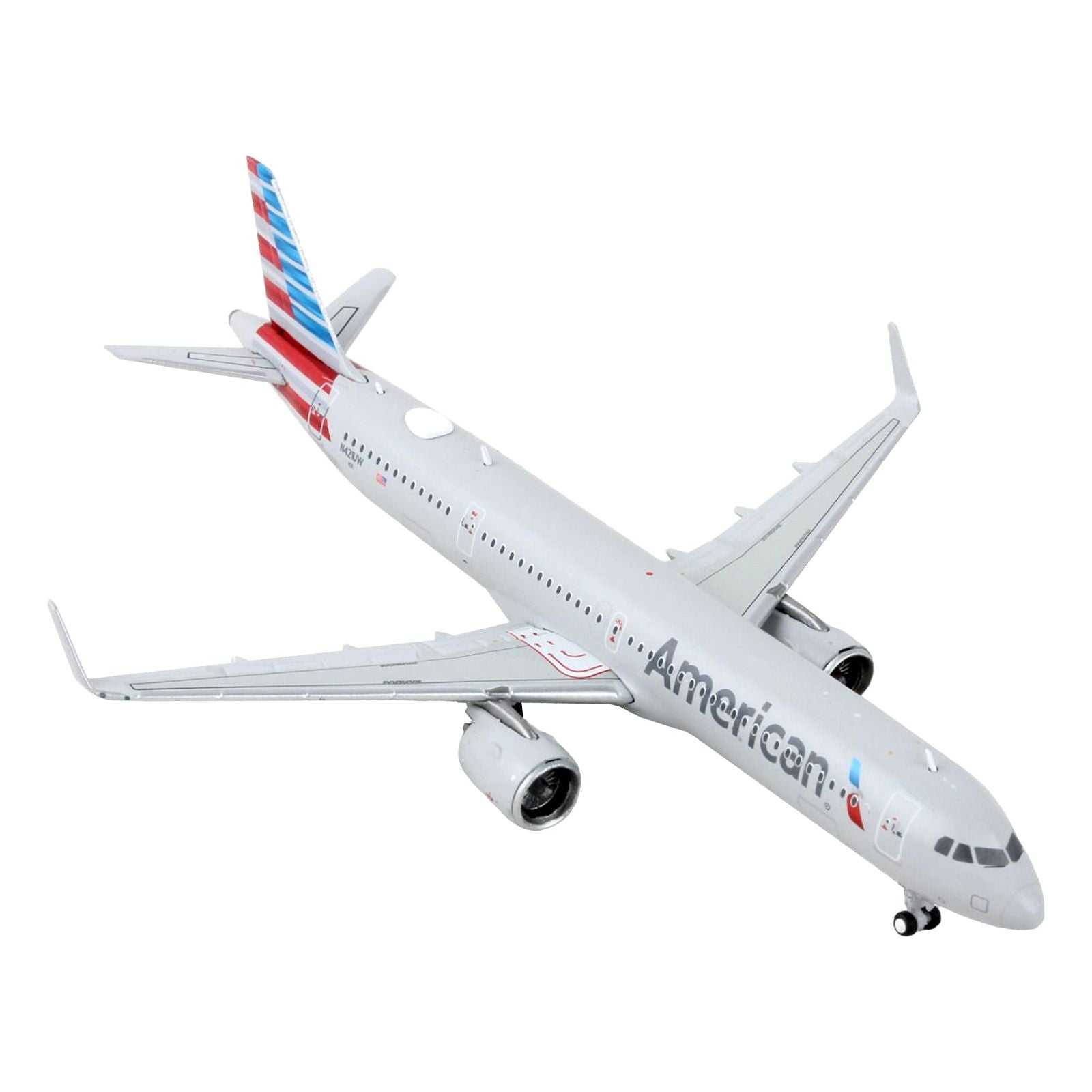 Airbus A321neo Commercial Aircraft "American Airlines" Gray 1/400 Diecast Model Airplane by GeminiJets - GeminiJets - ModelCars.com