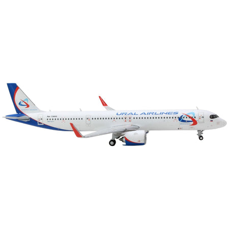 Airbus A321neo Commercial Aircraft "Ural Airlines" White with Blue Tail 1/400 Diecast Model Airplane by GeminiJets-GeminiJets-ModelCars.com
