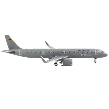 Airbus A321neo Transport Aircraft "German Luftwaffe" Gray "Gemini Macs" Series 1/400 Diecast Model Airplane by GeminiJets-GeminiJets-ModelCars.com