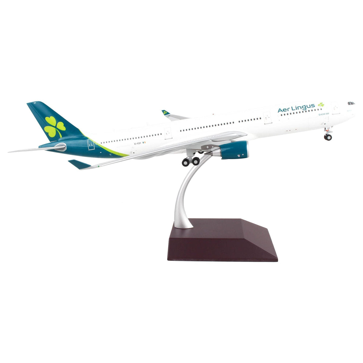 Airbus A330 - 300 Commercial Aircraft "Aer Lingus" White with Teal Tail "Gemini 200" Series 1/200 Diecast Model Airplane by GeminiJets - GeminiJets - ModelCars.com