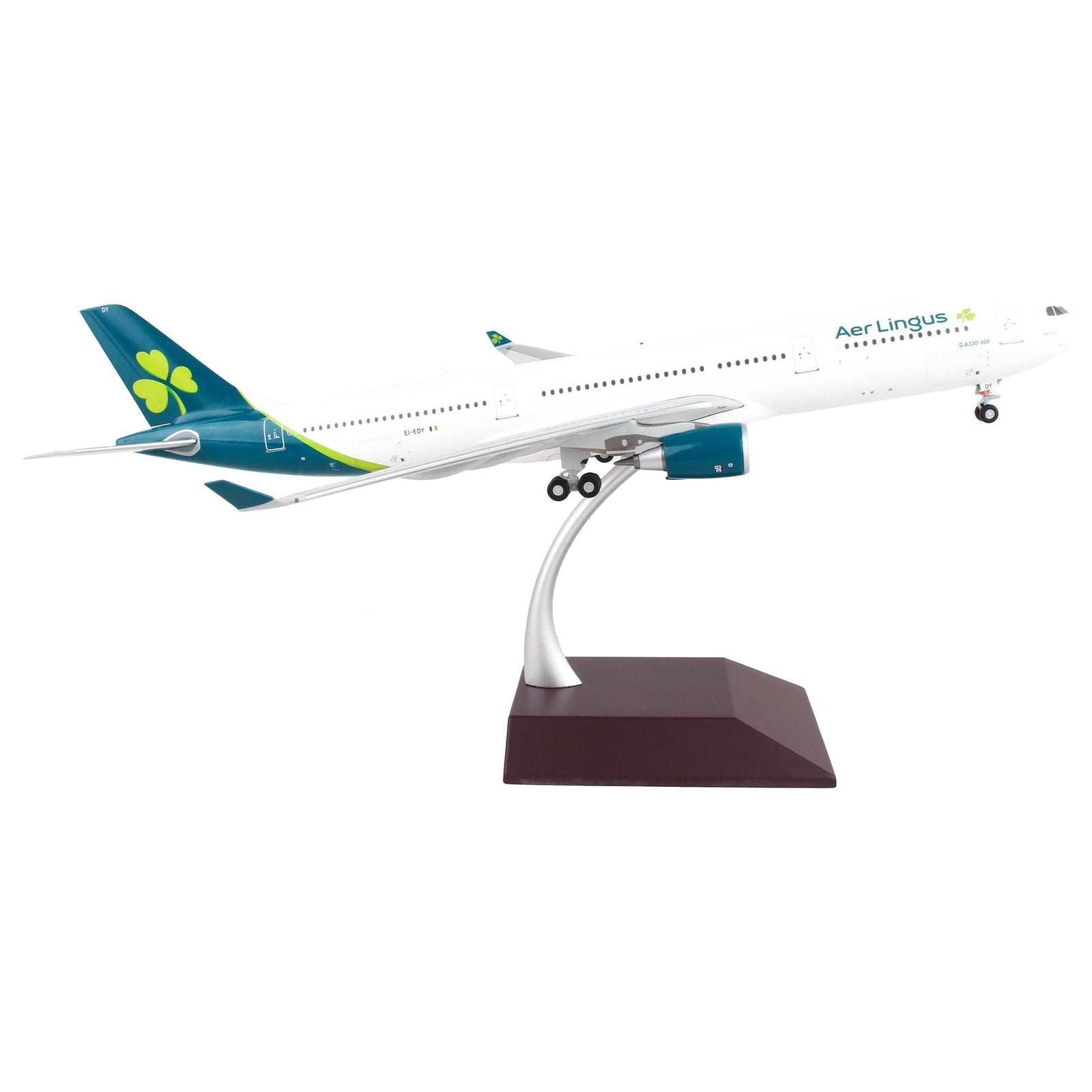 Airbus A330 - 300 Commercial Aircraft "Aer Lingus" White with Teal Tail "Gemini 200" Series 1/200 Diecast Model Airplane by GeminiJets - GeminiJets - ModelCars.com