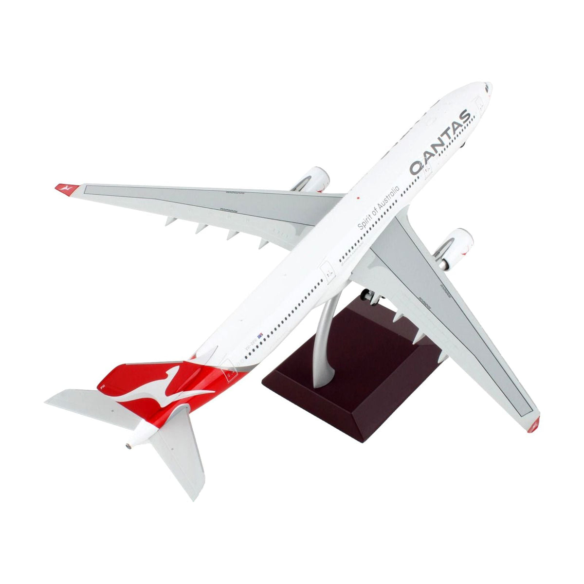 Airbus A330-300 Commercial Aircraft "Qantas Airways - Spirit of Australia" White with Red Tail "Gemini 200" Series 1/200 Diecast Model Airplane by GeminiJets-GeminiJets-ModelCars.com
