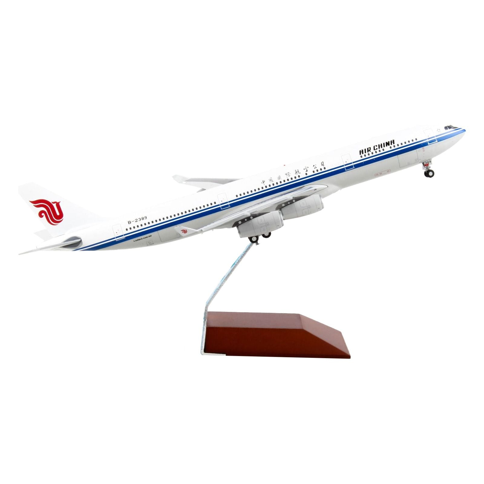 Airbus A340 - 300 Commercial Aircraft "Air China" White with Blue Stripes "Gemini 200" Series 1/200 Diecast Model Airplane by GeminiJets - GeminiJets - ModelCars.com