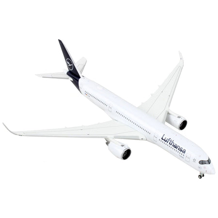 Airbus A350-900 Commercial Aircraft "Lufthansa - D-AIXP" White with Dark Blue Tail 1/400 Diecast Model Airplane by GeminiJets-GeminiJets-ModelCars.com