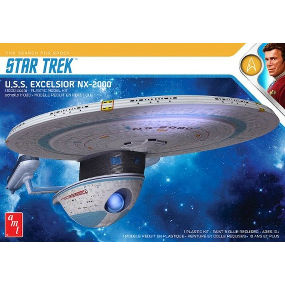 AMT 1/1000 Star Trek USS Excelsior NX-2000 Starship-AMT-ModelCars.com
