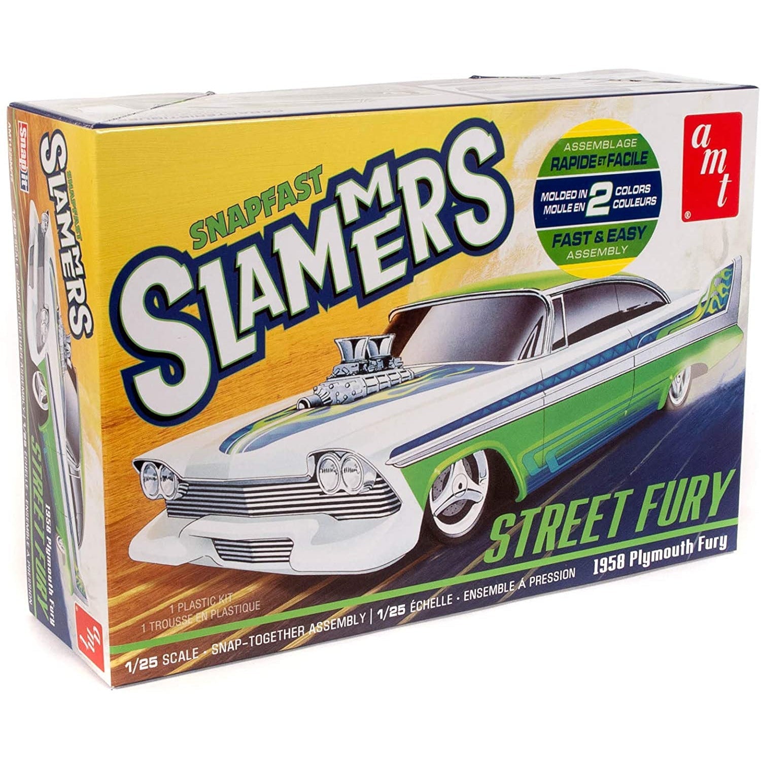 AMT 1/25 1958 Street Fury Plymouth Slammers SNAP - AMT - ModelCars.com