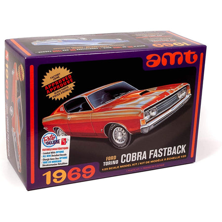 AMT 1/25 1969 Ford Torino Cobra Fastback-AMT-ModelCars.com