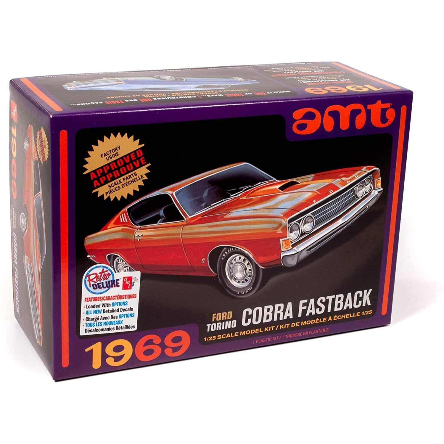 AMT 1/25 1969 Ford Torino Cobra Fastback - AMT - ModelCars.com