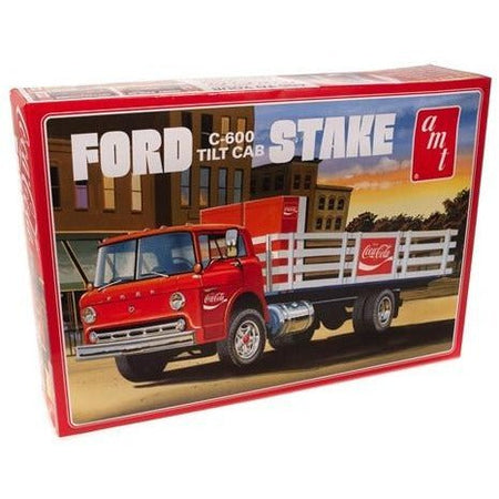AMT 1/25 Ford C600 Stake Bed W-Coca Cola Machines-AMT-ModelCars.com