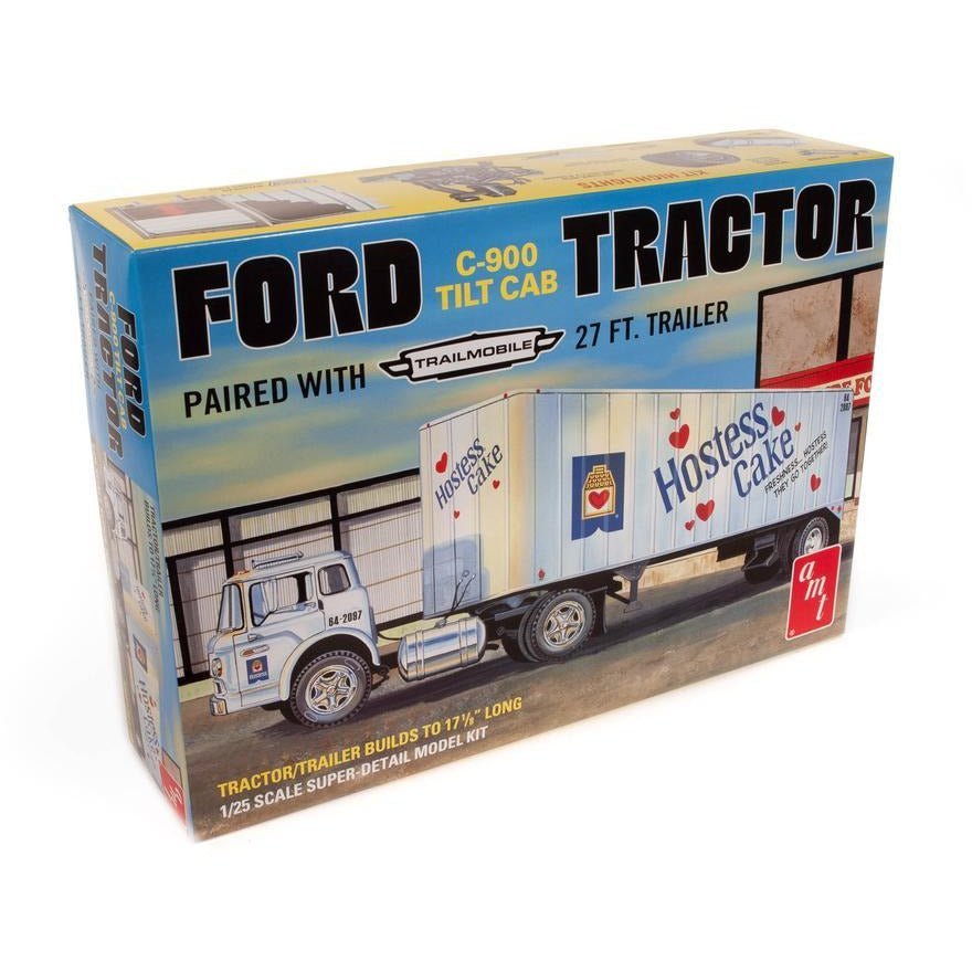 AMT 1/25 Ford C900 Hostess Truck with Trailer-AMT-ModelCars.com
